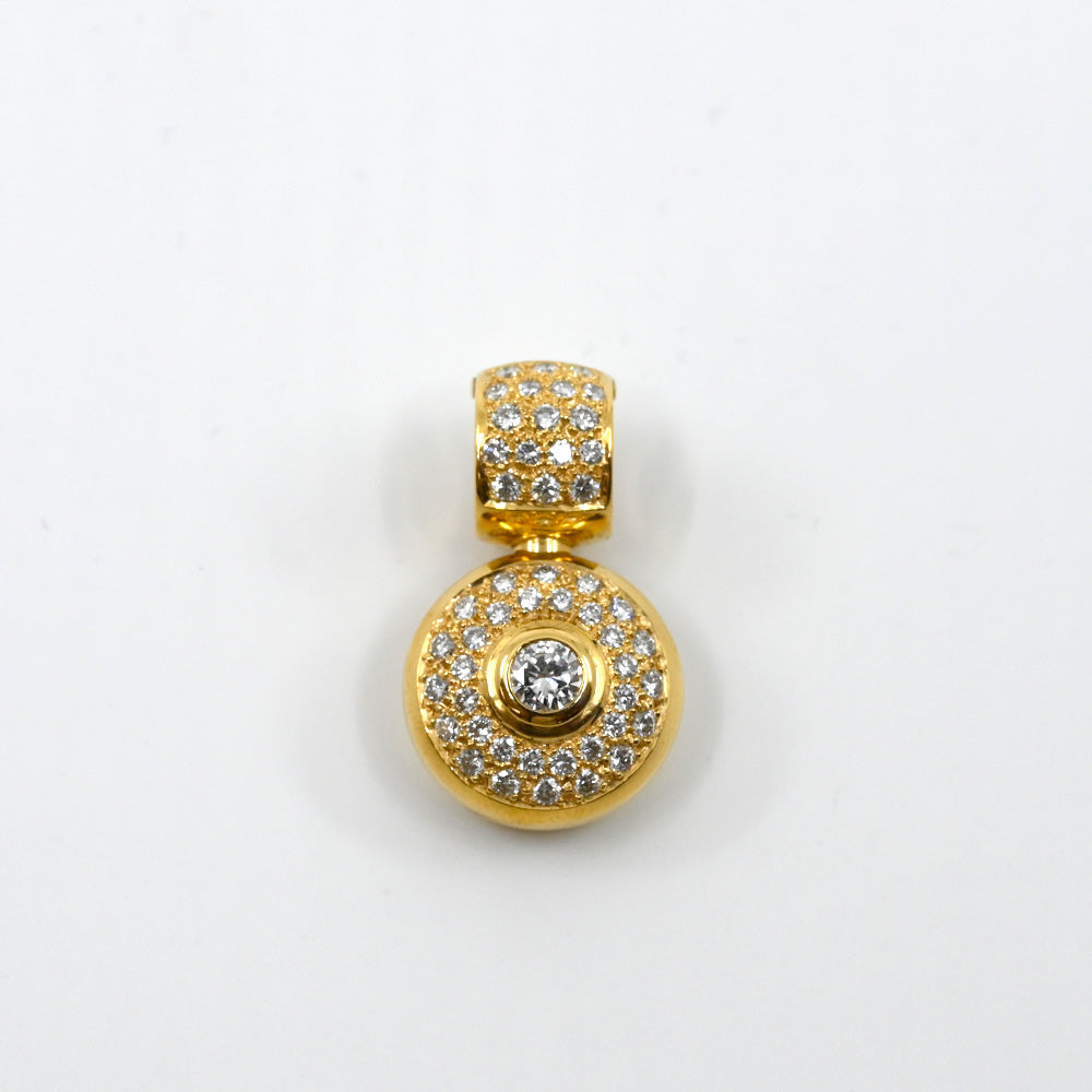 Anhänger Gelbgold 750 mit Brillanten