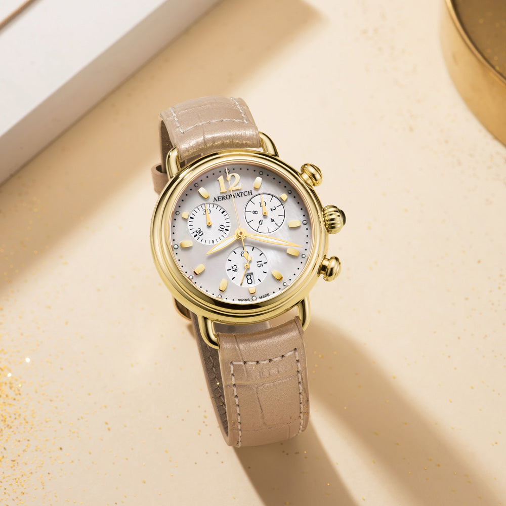 Aerowatch 1942 Chronolady A 81105 JA02 M