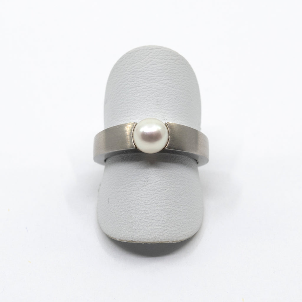 Ring Platin 950 mit Perle