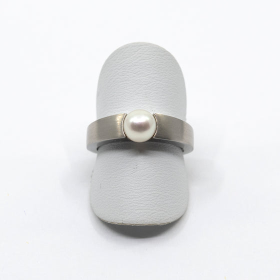 Ring Platin 950 mit Perle