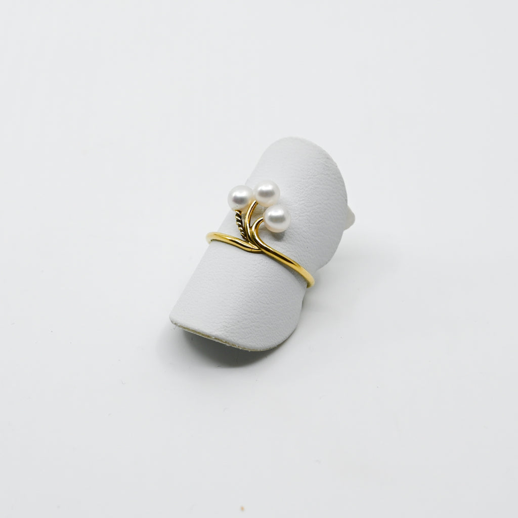 Ring Gelbgold 750 mit Perlen