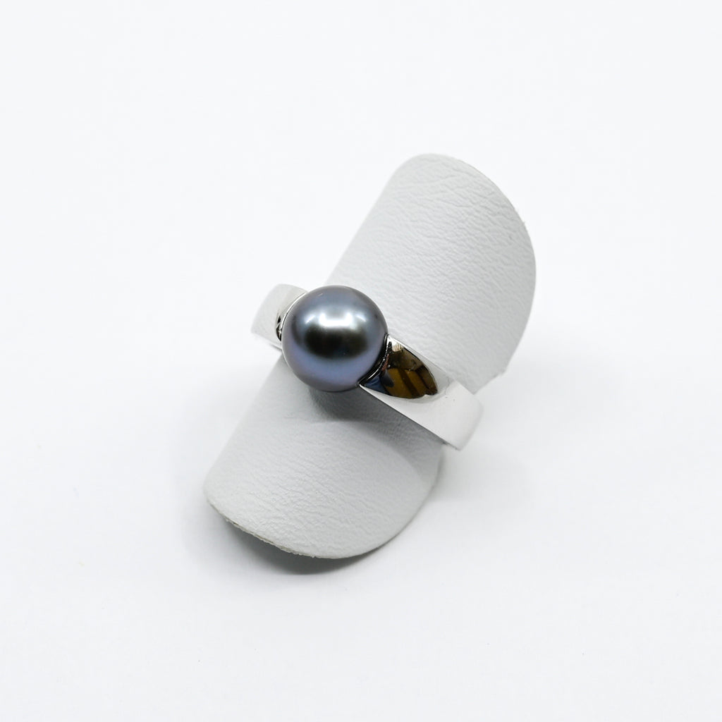 Ring Weissgold 750 mit Tahitiperle