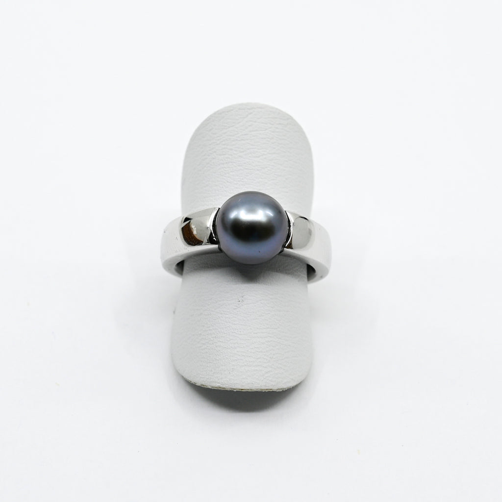 Ring Weissgold 750 mit Tahitiperle