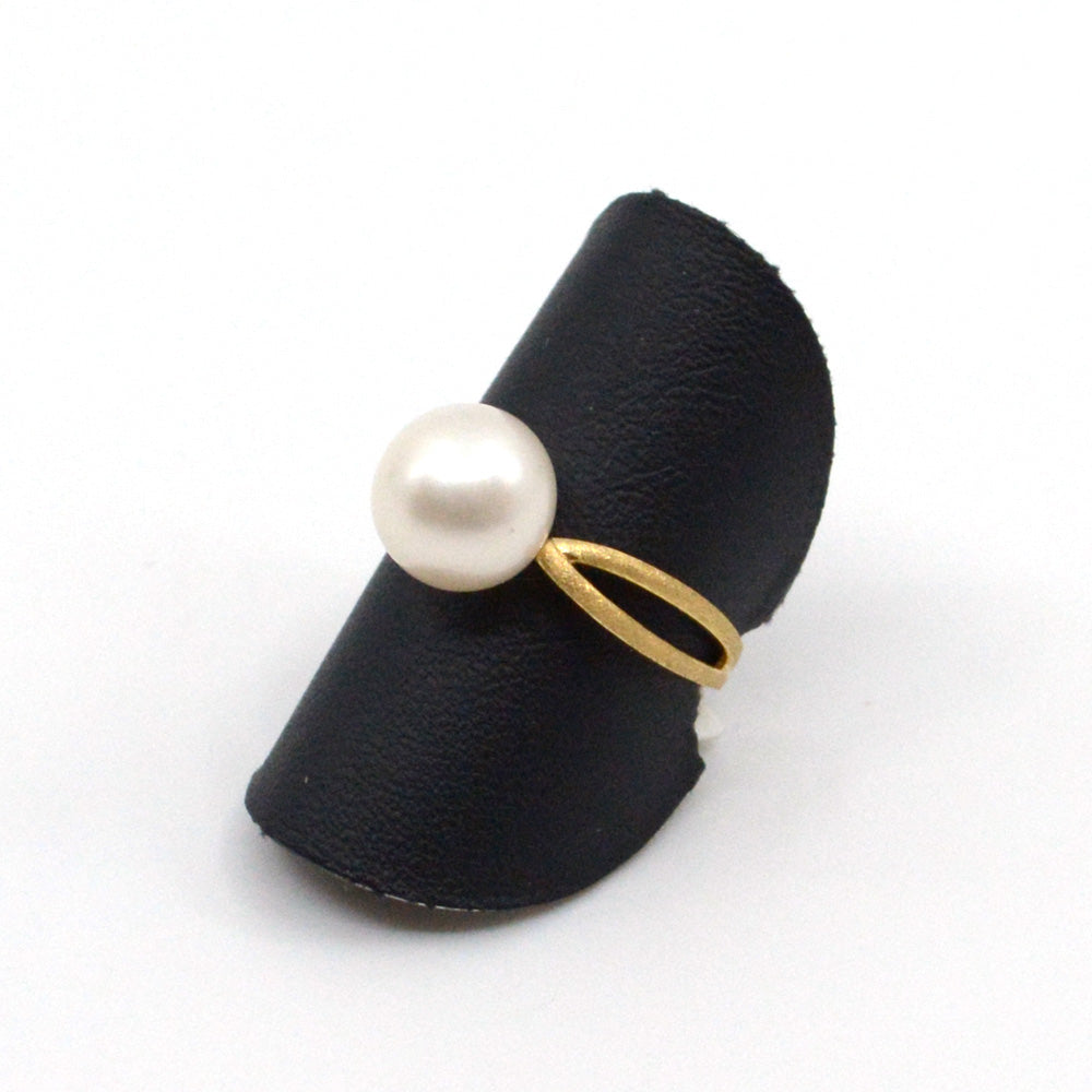 Ring Gelbgold 750 mit Perle