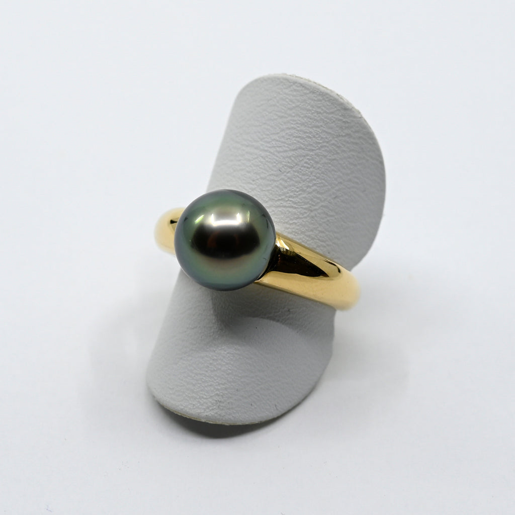 Ring Gelbgold 750 mit Tahiti-Perle