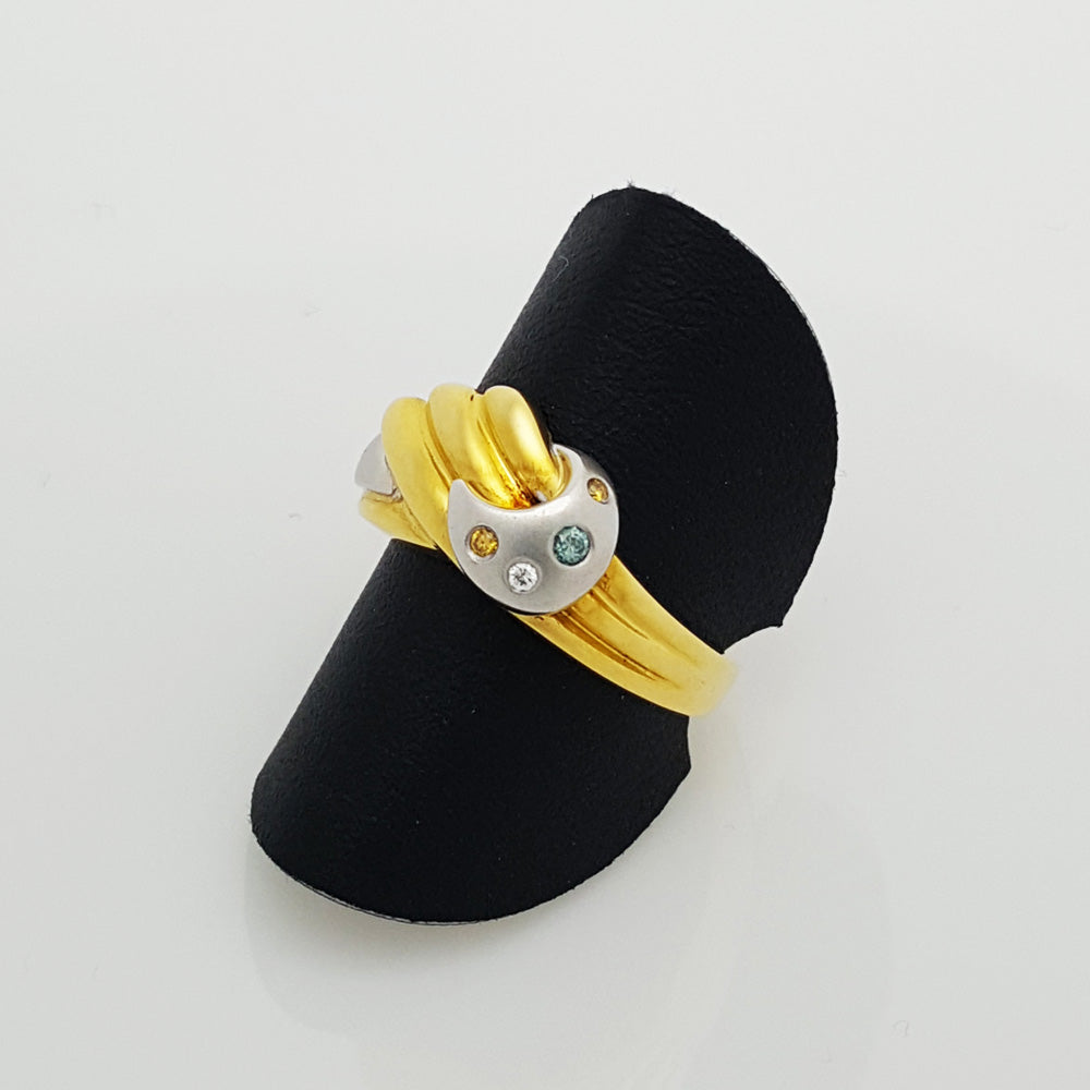 Ring Colani Design Gelbgold/Weissgold 750